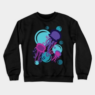 Colorful Jellyfish Crewneck Sweatshirt